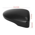 thumbnail image 4 of Side Mirror Cover Backup Mirror Case Glossy Black Rear View Door Wing Mirror Cover 3C8857537 3C8857538 Fits For  / CC / EosLeft Side, 4 of 8