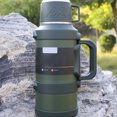 thumbnail image 4 of QualitChoice Insulated Technology Cup For Portable Hydration Solution Durable Stainless Steel Thermoss green 3.2L, 4 of 6
