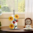 thumbnail image 4 of Piwvid Summer Spring Sunflower Paper Towel Holder Floral Kitchen Decor Flower Paper Holder Stand Home Decorations Tissue Holder Farmhouse Towel Stand for Countertop, 4 of 6