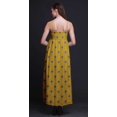 thumbnail image 4 of Bimba Robe Longue Maxi d'Été à Bretelles Spaghetti Ajustables Imprimée Damassée pour la Plage - Moyen, 4 of 6