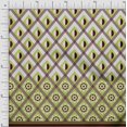 thumbnail image 1 of oneOone Polyester Lycra Light Green Fabric Geometric Panel Craft Projects Decor Fabric Printed By The Yard 56 Inch Wide, 1 of 4