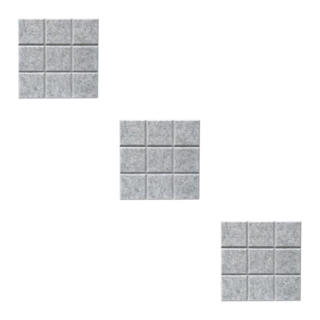 Thinsony Cork Board Tiles 12 x 12 Message Home Board Board School silver gray 12 Inch x 12 Inch 3Set
