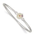 thumbnail image 1 of Bracelet pour Enfant en Argent Sterling 925 Émaillé Fleur, 1 of 2