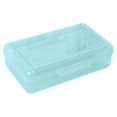 thumbnail image 1 of Back to School Essentials Double Layer Large Capacity Plastic Pencil Case Transparent Crayon Case Hard Pen Case with Tight Lid Storage Art And Craft Box And School, 1 of 9