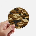 thumbnail image 1 of Camouflage Ligne Art Grain Illustration Modèle Autocollant Rond Mur Valise Ordinateur Portable Étiquette Pare-Chocs, 1 of 1