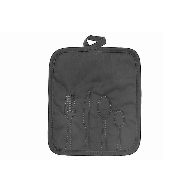 Support pour Casseroles à Surpiqûres Frontales Olive Vert - Ensemble de 6, un Support Carré pour Casseroles en Coton Olive Vert avec Tissu Résistant à la Chaleur, Contours d'Ustensiles Cousus, et une Boucle de Suspension, Idéal pour Manipuler en Toute Sécurité les Casseroles et Poêles Chaudes dans la Cuisine.