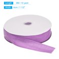 thumbnail image 2 of Unique Bargains Velvet Ribbon 1 1/2 Inch x 10 Yard Single Face Spool Silky DIY Crafts Gift Wrapping Bow Decoration Purple, 2 of 5