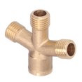 thumbnail image 1 of Hose Splitter,Cross Hose Splitter Garden Brass Cross Adapter Pipe Fittings Enhanced Durability, 1 of 8
