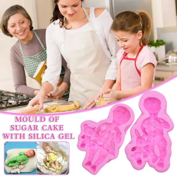 Dvkptbk Letter Blanket Valentine's Day Pair of Silicone Molds Fondant Chocolate Cake Molds Cake Mould