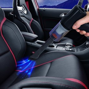 Dvkptbk Voiture Aspirateur Sans fil à la maison Utilisation de voiture USB Charger les accessoires de voiture de nettoyage à vide intégré haute puissance portable
