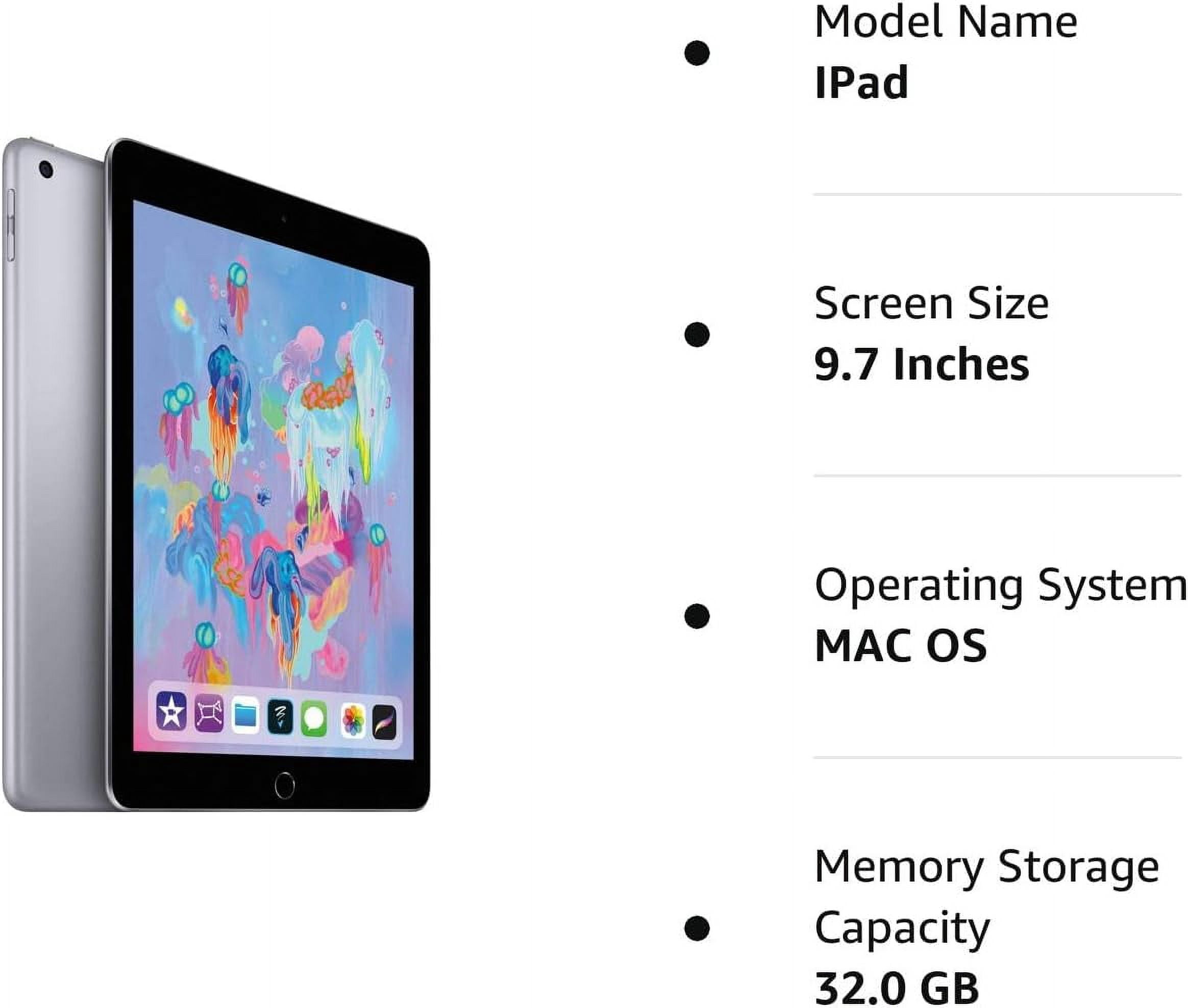 Refurbished Apple iPad 6th Gen - WiFi Only - 32GB - Space Gray
