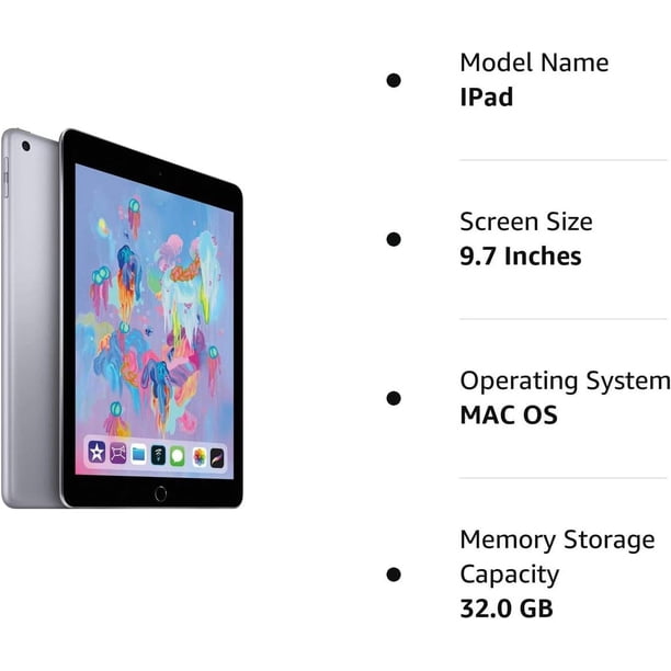 Refurbished Apple iPad 6th Gen - WiFi Only - 32GB - Space Gray
