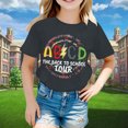 thumbnail image 2 of AWZXDE Hauts pour Filles Enfants Rentrée des Classes T-Shirt Graphique à Manches Courtes Col Rond Lumineux Confortable pour Garçons et Filles, 2 of 4