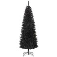 thumbnail image 1 of HOMCOM 7FT Artificial Christmas Tree with Automatic Open for Home Black, 1 of 10