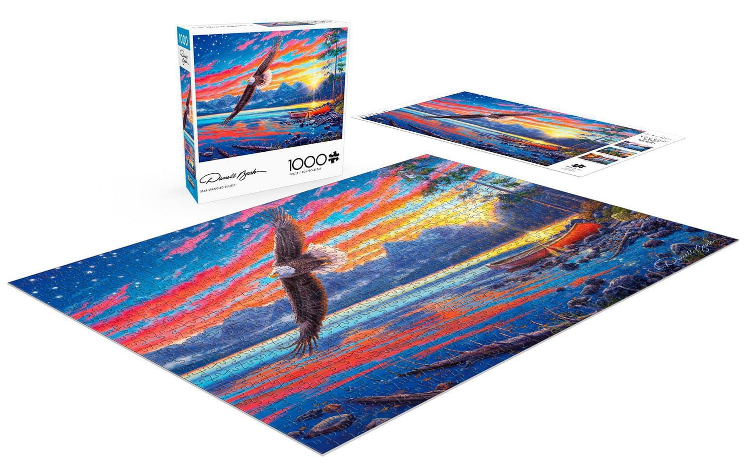 Buffalo Games - Le puzzle Darrell Bush - Star-Spangled Sunset- en 1000 pièces