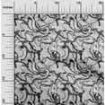 thumbnail image 2 of oneOone Cotton Silk Gray Fabric Abstract Sewing Material Print Fabric By The Yard 42 Inch Wide, 2 of 4