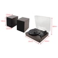 thumbnail image 3 of MotorGenic Tourne-Disque Vinyle Bluetooth à 3 Vitesses à Conception Séparée avec Haut-Parleurs Doubles, Plateau Tournant Rétro pour la Déco de la Maison, 33/45/78 Tr/min, Bluetooth 5.0, Stylet Rubis, Bras de Ton Isolant des Vibrations, 3 of 11
