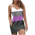 thumbnail image 2 of Ovzne Robes pour Femmes Robe pour Femme Mode Robe d'Été pour Femmes Poches Décontractée Col Rond Sans Manches Imprimé Robes de Plage Boho Robe Mini Robes Grande Taille Robe Liquidation, 2 of 6