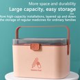 thumbnail image 4 of mmirethe ABS Pill Storage Box Portable Ergonomic Handled Large Capacity Cute Stylish Sealed Moistureproof Tablet Container Organizer Medium Grey, 4 of 8