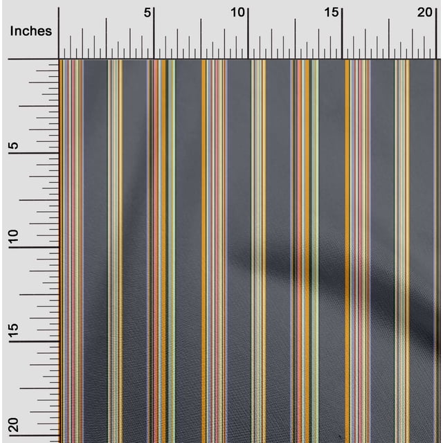 oneOone Viscose Jersey Fabric Multicolor Stripe Printed Craft Fabric BTY 60 Inch Wide