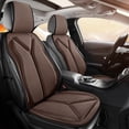 thumbnail image 1 of Coffee High Density Foam Core Car Seat Cushion Set Seat Pad Backrest Headrest Triple Set Mesh Cover Ventilated Cooling Automotive Accessory Coffee All Seasons Complete Interior Set, 1 of 7