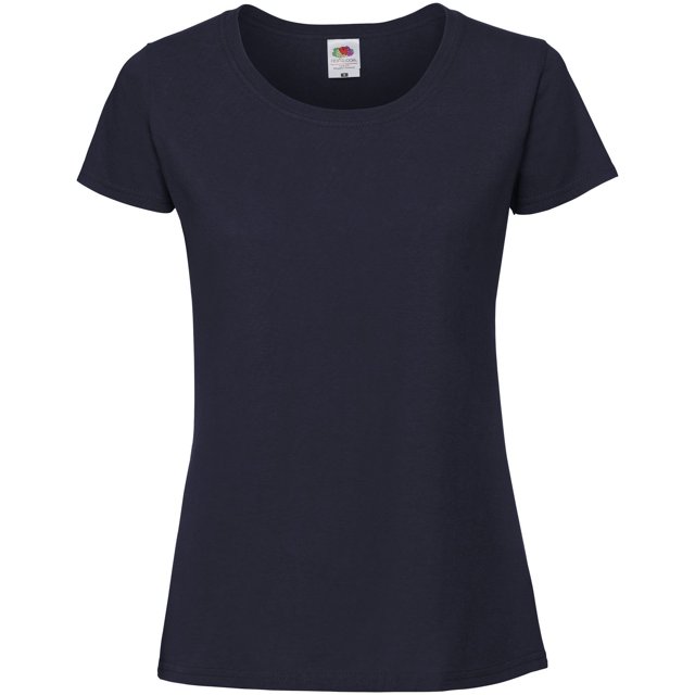 Fruit Of The Loom T-Shirt Premium en Fil à Tricoter pour Femmes Coupe Ajustée
