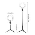 thumbnail image 4 of Dimmable Ring Light, LED Aluminium Alloy Camera Ring Light, 3200K-5500K 20cm Dimmable  Vlogging Photo Photography For Makeup Video Live Stream, 4 of 8