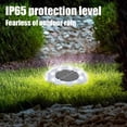 thumbnail image 4 of Birdeem Solar Ground Lights, Bright LED Auto On/Off Solar Disc Lights for Yard Garden Pathway, IP65 Waterproof Plastic Landscape Lighting, 7x7x6cm Easy Install, 4 of 9