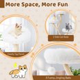 thumbnail image 4 of Gymax Cat Tree Tower 70'' Multi-Level Kitten Activity Center w/ 3 Perches & Balls Beige, 4 of 8
