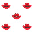 thumbnail image 3 of Decodeary Western Outback Cowboy Hat Channel Inner Cowboy Classic Hat Large Brim Provides red 5Set, 3 of 6
