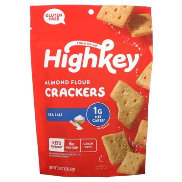 HighKey , Craquelins à la Farine d'Amande, Sel de Mer, 2 oz (56,6 g)