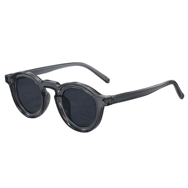 New Retro Small Round Frame Sunglasses Trendy UV Resistant Sunglasses Z8N4