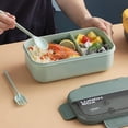 thumbnail image 5 of WIFKLSIIPG Lunch Box Kids Bento Box Adult Lunch Box Lunch Containers for Adults/Kids/Toddler 1100ML 2 Compartment Bento Lunch Box Built in Reusable Spoon &, 5 of 5