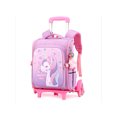 thumbnail image 1 of MAWCLOS Boys Bookbag Top Handle Daypack Anti-Theft Waterproof Rolling Backpack Multi Pockets Kids Infantry Pack Shoulder Bags Girls Light Purple S with Pendant, 1 of 2