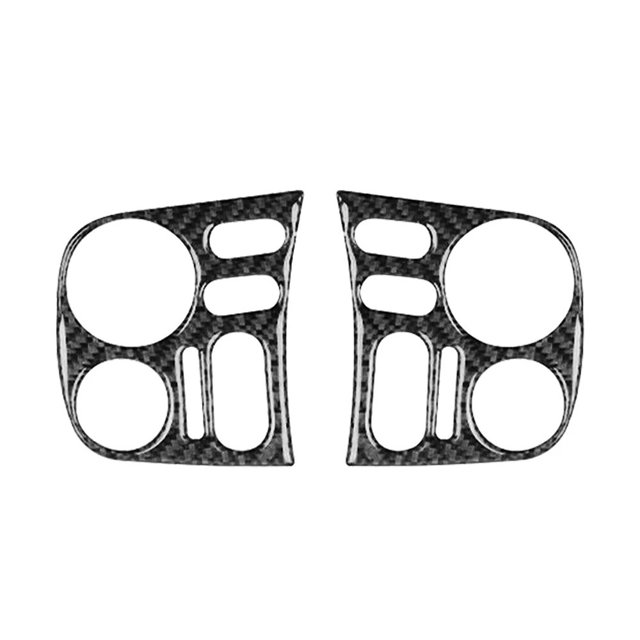 2Pcs LHD Carbon Fiber Car Interior Driver Dashboard Cover Trim For Honda S2000 2000-2009
