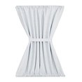 thumbnail image 4 of DOLITY Panneau de Rideau pour Porte-Fenêtre - L54"Xh40 Pouces - Assombrissement de Pièce - Blanc - Simple, 4 of 4
