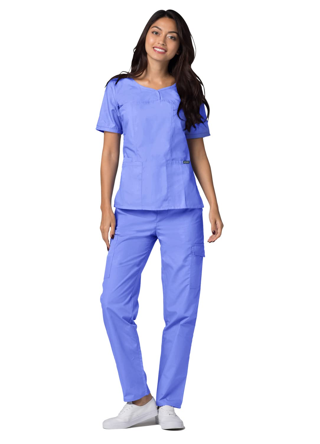 Adar Universal Women's V-Neck Scrub Top, Adult