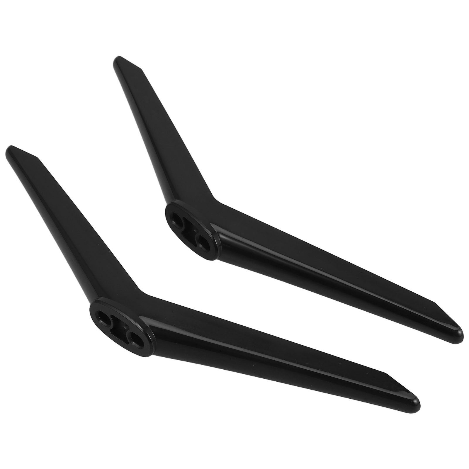 FUTUREORYY 1 Pair Smart Tv Stand Adjustable Angles Black PP To Secure Television