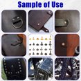 thumbnail image 4 of Baohd Artisanat en Cuir avec Rivet en Métal à Double Capuchon Côté Rond de Différentes Tailles et Couleurs Rivets en Cuir, 4 of 6