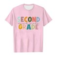 thumbnail image 4 of TZEWGL Hauts pour Fille Garçon Rentrée Scolaire Saison Imprimé Col Rond Manches Courtes Vêtements pour Filles Garçons Taille 3-4T, 4 of 4