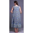 thumbnail image 2 of Bimba Chemises de Nuit en Coton Imprimées Colorées Lavande Bleu Papillons pour Femmes Robe Sans Manches Tenue de Nuit Robe Maxi Petit, 2 of 6