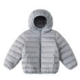 thumbnail image 1 of Tranfacy Kids Packable Hooded Puffer Jacket for 2-14 Years Lightweight Zipper Pocket with Storage Bag, 1 of 6