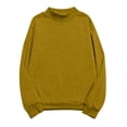 thumbnail image 2 of cllios Oversized Sweatshirt for Women Solid Color Mock Neck Tshirts 2024 Casual Long Sleeve Pullover Tops Basic Fall Tops, 2 of 8
