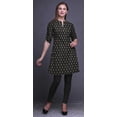 thumbnail image 3 of Bimba Kurti à Manches Retroussables pour Femmes, Col Mandarin Imprimé, Hauts de Kurti Courts, 3 of 6
