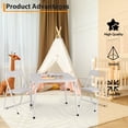 thumbnail image 2 of 3-Piece Kids Folding Table and Chair Set - Upholstered Activity Set with Metal Frame, Ideal for Eating, Reading & Playing - Beige, 2 of 8