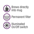 thumbnail image 2 of Salton Space Saving 1 Cup Coffeemaker FC1205, 2 of 6