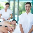 thumbnail image 2 of Table de Massage Portable Lit de Massage Lit de Spa Hauteur Réglable Table de Massage 2 Lits de Massage Pliants 73 Pouces Lit de Spa Berceau pour le Visage Lit de Salon avec Étui de Transport 锛 Burgundy, 2 of 7