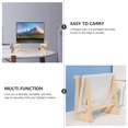 thumbnail image 4 of Wood Laptop Stand for Desk Khaki Adjustable Height Notebook Riser with Cable Management 11.8 x 7.9 inches, 4 of 8