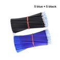 thumbnail image 2 of Maoww 10pcs Refills Erasable Black Writing Tools Washable Gift Stationery Pens Students Refill Lightweight Replacement, 2 of 8