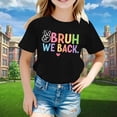 thumbnail image 2 of PMVFHDE Hauts Fille Hauts Filles T-Shirts Graphiques pour Fille Hauts Filles T-Shirts Enfants Rentrée des Classes Graphique Manches Courtes Col Rond T-Shirt Lumineux et Confortable pour Garçons et Filles Noir, 3-4 Ans, 2 of 4